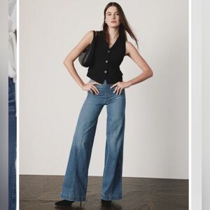 SPANX EveryWear seamed front wide leg Jeans New without tags